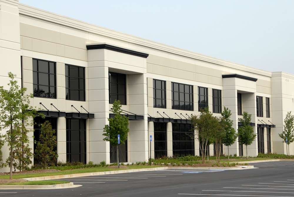 Commercial Office Center Front facade of 2-story commercial office center