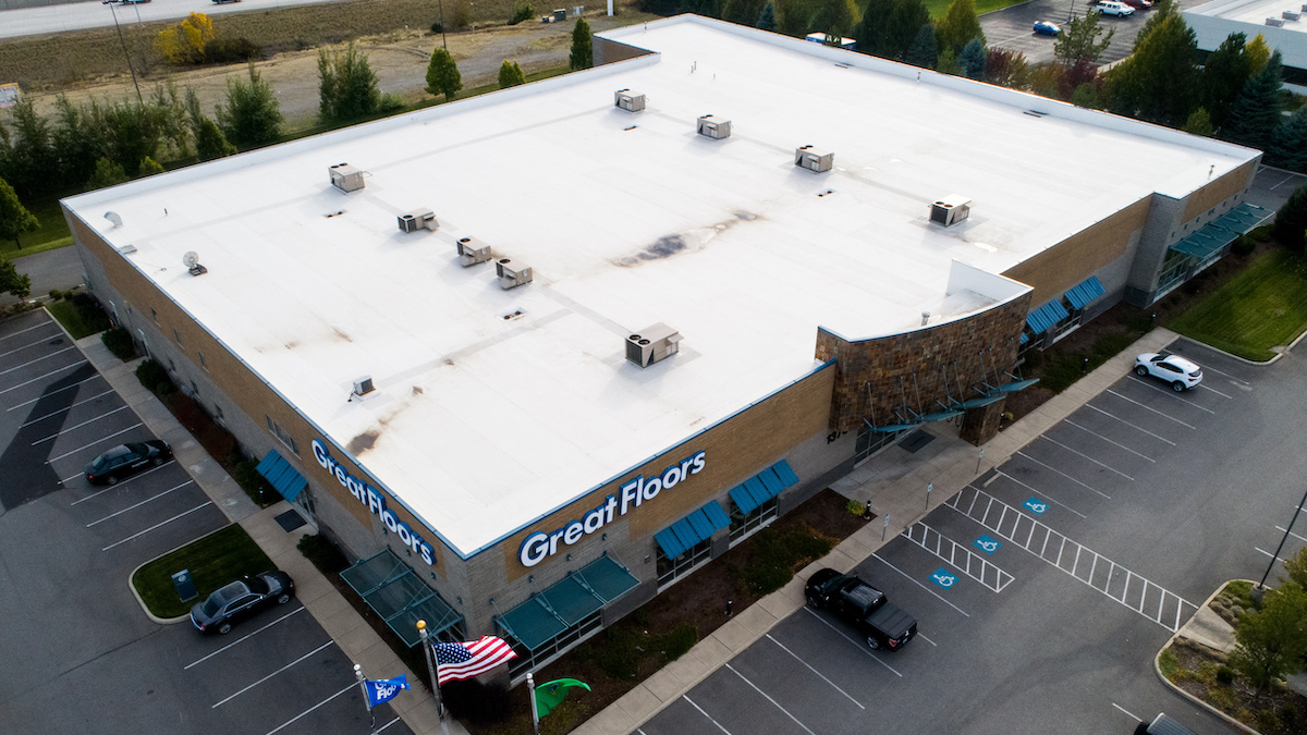 Great Floors Residential And Commercial Showroom Store Roof, Spokane Valley, WA