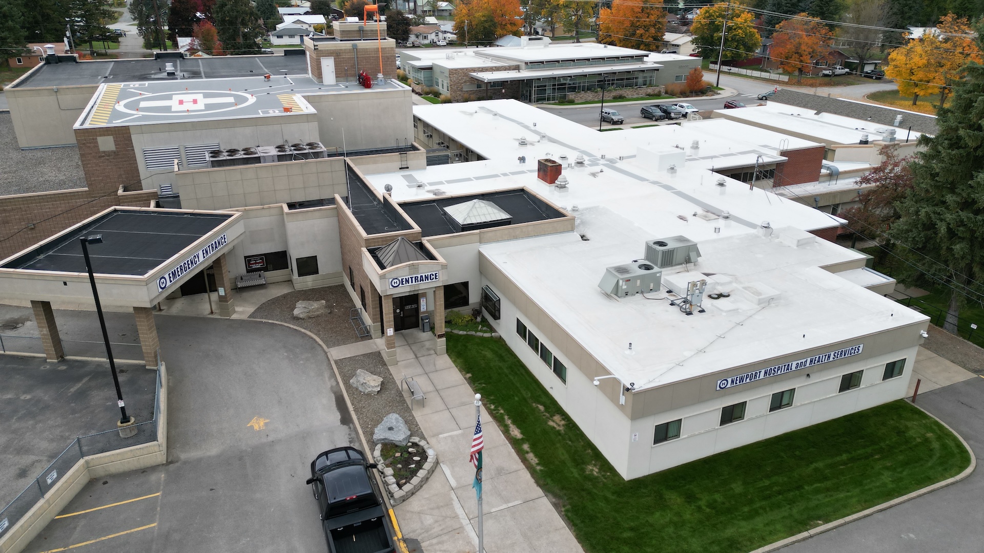Newport Hospital & Health Services After TPO Roof Newport Hospital & Health Services After TPO Roof Replacement Project Completion