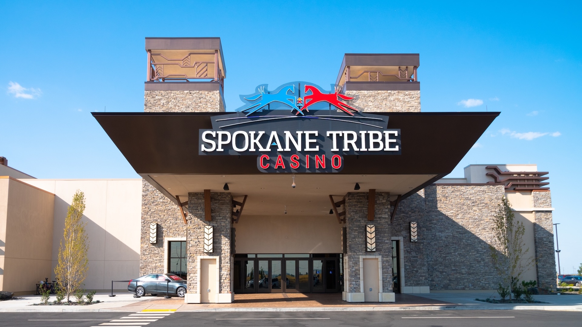 Spokane Tribe Casino Main Entrance Spokane Tribe Casino Main Entrance, TPO Roof New Construction - Airway Heights, WA